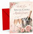 Special Couple Anniversary Card Champagne Bucket & Pink Roses