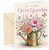 Great Grandma Birthday Card, Floral Watering Can & Butterflies