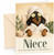 Niece Birthday Card Funny Sausage Dog Spa Cucumber Eyes
