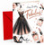 Happy Birthday Fabulous Card Black Dress, Heels and Perfume