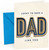 Dad Father's Day Card Art Deco 3D Typography 'Lucky to Have'