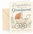 New Grandparents Congratulations Card Floral Vintage Pram