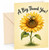 Thank You Card Sunflower with Cute Bee 'A Big Thank You!'