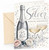 Couple 25th Anniversary Card Champagne Bottle and Glasses
