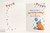 Happy Birthday Card Capybara Party Hats Cupcake and Balloons