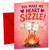 Valentine's Day Card Marshmallows on Campfire Heart Sizzle