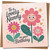 Lovely Nanny Birthday Card, Cute Flower Faces Design, 145mm x 145mm Square, For Nanny/Nan/Grandma, Includes Kraft Envelope