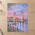 London, England travel poster full-bleed print styled in Unframed sheet - corrected A-series; frame and props not included