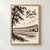 Bath, England travel poster full-bleed print styled in Front oak frame - corrected opening; frame and props not included