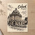 Oxford, England travel poster full-bleed print styled in Unframed sheet - corrected A-series; frame and props not included