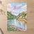 Bristol, England travel poster full-bleed print styled in Unframed sheet - corrected A-series; frame and props not included