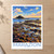 Marazion, England travel poster bordered print styled in Unframed sheet - corrected A-series; frame and props not included