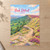 Peak District, England travel poster full-bleed print styled in Unframed sheet - corrected A-series; frame and props not included