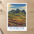 Glencoe, Scotland travel poster bordered print styled in Unframed sheet - corrected A-series; frame and props not included