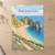 Dorset Jurassic Coast, England travel poster full-bleed print styled in Unframed sheet - corrected A-series; frame and props not included