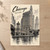 Chicago, United States travel poster full-bleed print styled in Unframed sheet - corrected A-series; frame and props not included