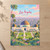 Los Angeles, United States travel poster full-bleed print styled in Unframed sheet - corrected A-series; frame and props not included