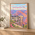 Grand Canyon National Park, United States travel poster full-bleed print styled in Light oak-console; frame and props not included