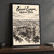 Grand Canyon National Park, United States travel poster full-bleed print styled in Black frame / charcoal wall; frame and props not included