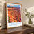 Bryce Canyon National Park, United States travel poster bordered print styled in Original angled oak-console; frame and props not included