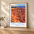 Bryce Canyon National Park, United States travel poster bordered print styled in Light oak-console; frame and props not included