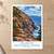 Acadia National Park, United States travel poster bordered print styled in Unframed sheet - corrected A-series; frame and props not included