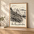 Mount Rainier National Park, United States travel poster full-bleed print styled in Light oak-console; frame and props not included