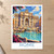 Rome, Italy travel poster bordered print styled in Unframed sheet - corrected A-series; frame and props not included