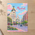 Madrid, Spain travel poster full-bleed print styled in Unframed sheet - corrected A-series; frame and props not included
