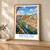 Berlin, Germany travel poster bordered print styled in Light oak-console; frame and props not included