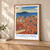 Dubrovnik, Croatia travel poster bordered print styled in Light oak-console; frame and props not included
