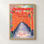 Kyoto, Japan travel poster full-bleed print styled in Front oak frame - corrected opening; frame and props not included