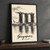Singapore, Singapore travel poster full-bleed print styled in Black frame / charcoal wall; frame and props not included