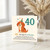 Funny 40th Birthday Card - Cute Dog in Party Hat - '40... the age of confusion' Humour for Him or Her, Friends, Family, Colleagues