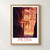 Petra, Jordan travel poster bordered print styled in Front oak frame - corrected opening; frame and props not included