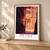 Petra, Jordan travel poster bordered print styled in Light oak-console; frame and props not included