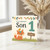 Son 1st Birthday Card - To a Special Son, Number 1 Today - Cute Woodland Fox and Bird