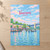 Vancouver, Canada travel poster full-bleed print styled in Unframed sheet - corrected A-series; frame and props not included