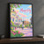 Mexico City, Mexico travel poster full-bleed print styled in Black frame / charcoal wall; frame and props not included