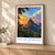 Rio de Janeiro, Brazil travel poster bordered print styled in Light oak-console; frame and props not included