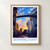 Birmingham Selfridges exterior bordered print styled in Front oak frame - corrected opening; frame and props not included