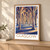 Glasgow University cloisters bordered print styled in Light oak-console; frame and props not included