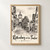 Rothenburg ob der Tauber Plonlein full-bleed print styled in Front oak frame - corrected opening; frame and props not included