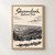 Shenandoah Stony Man overlook full-bleed print styled in Front oak frame - corrected opening; frame and props not included