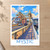 Mystic River Bascule Bridge bordered print styled in Unframed sheet - corrected A-series; frame and props not included