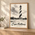 Cape Hatteras Lighthouse full-bleed print styled in Light oak-console; frame and props not included