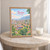 Bursa city view full-bleed print styled in Oak frame / bedside table; frame and props not included