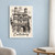 Canterbury Cathedral Christ Church Gate full-bleed print styled in White frame / blue sitting room; frame and props not included