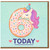 6th Birthday Card - Unicorn Doughnut Number 6 with Sprinkles, Party Hat and Pastel Dots - Cute '6 TODAY' Children's Birthday Card