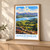 Windermere from Orrest Head bordered print styled in Light oak-console; frame and props not included